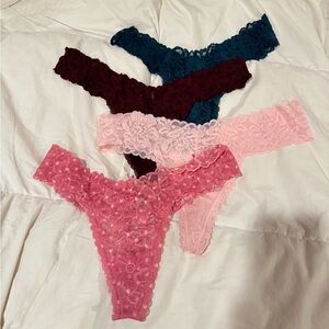 Victoria’s secret lace thongs